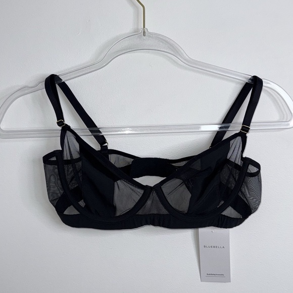 Bluebella Orla Wired Sexy Black Bra 34C NWT Lingerie Sheer - Picture 1 of 11